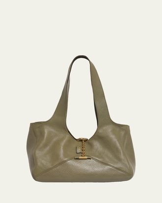 Chlo&eacute; Balloon East-West Tote Bag in Grain Leather