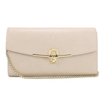 Ferragamo Pre-owned Clutches, female, Beige, Size: ONE SIZE Pre-owned Shoulder bag