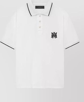 Amiri arts district logo detail polo shirt