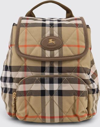 Burberry Zaino Horseshoe in nylon con motivo Vintage check e logo EKD