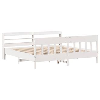 Berkfield Home Decorative Bed Frame without Mattress White 180x200 cm Super King
