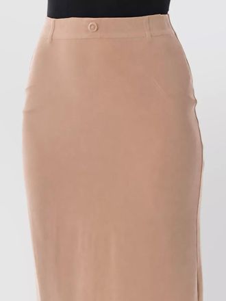 Maison Margiela cupro fusion midi pencil skirt