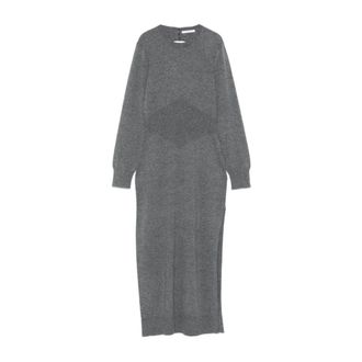 Givenchy Dames, Jurken, Grijs, Maat: S Zijde