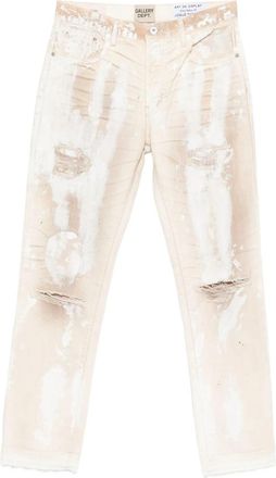 Gallery Dept. Paint-splatter Distressed Jeans