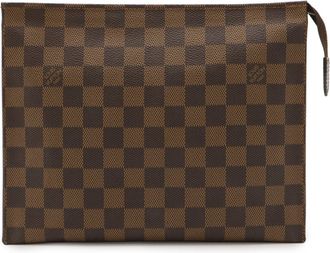 Louis Vuitton Brown Damier Canvas Pvc Clutch Bag Pouch (Pre-Owned)
