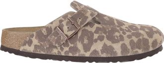 Birkenstock Boston Suede Regular Fit - Dames - Slip ons - Veelkleurig - 37 EU - Leer - Schoenen