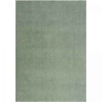 Un amour de tapis Alfombra de pelo largo y peludo para comedor 240x340 verde claro