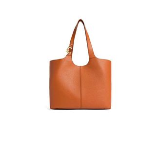 Coccinelle C-Easy Large - Dames - Shoppers - Oranje - ONE Size - Leer - Tassen