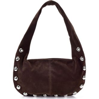 Adornia Studded Crescent Shoulder Bag in Brown at Nordstrom Rack