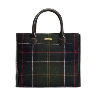 Barbour Barrhill Tartan Tote Bag - Bags - Mujer - Verde - ONE SIZE