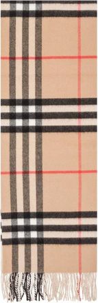 Burberry Mu 168x 30 Bufanda a Cuadros - Accessories - Mujer - Beige - ONE SIZE