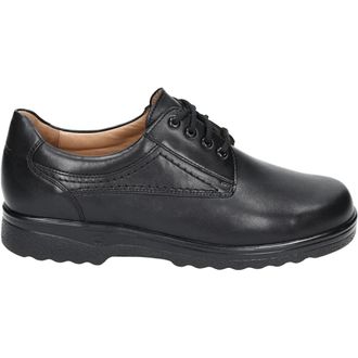 Ganter Casual zwarte leren schoenen - Heren - Veterschoenen - Zwart - 43 EU - Leer - Schoenen