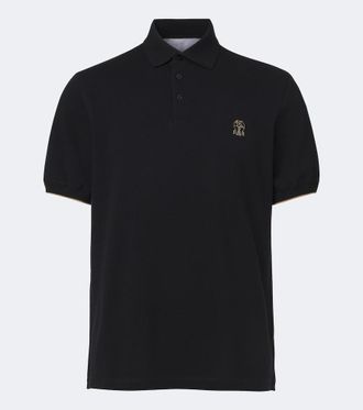 Brunello Cucinelli Cotton pique polo shirt