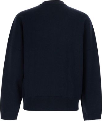 Emporio Armani Wool Zip Cardigan - Navy