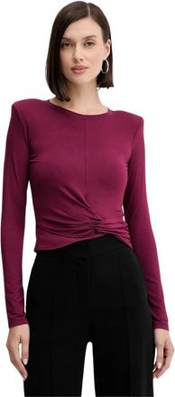 Simona Corsellini Longsleeve - Dames - Longsleeves - Paars - L - Tops