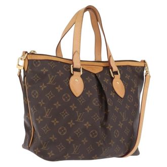 Louis Vuitton Palermo Monogram Canvas Brown Canvas Handbag (Pre-Owned)