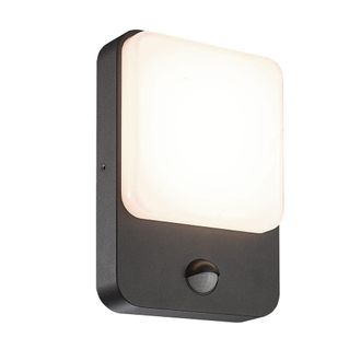 Wonderlamp Aplique led con sensor de movimiento negro de acr&iacute;lico