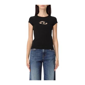 Diesel Tops, Dames, Zwart, XS, T-Shirts