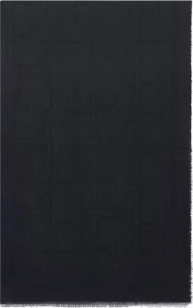 Elisabetta Franchi Viscose en Modal Sjaal - Dames - Wintersjaals - Zwart - ONE Size - Accessoires