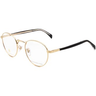 David Beckham Mens 51 mm Gold Opticals