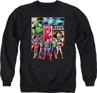 Gildan Justice League of America Justice League Panels Adult Crewneck Sweatshirt