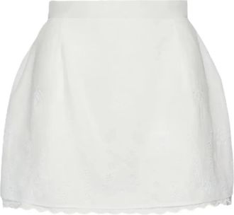 Magda Butrym Minigonna con ricamo - Bianco