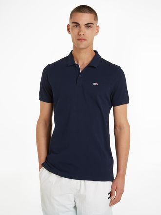 Tommy Jeans Poloshirt »TJM SLIM PLACKET POLO« Piqué mit Polokragen