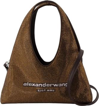 Alexander Wang Pike Crystal Mini Bag - Dames - Schoudertassen - Bruin - ONE Size - Leer - Tassen