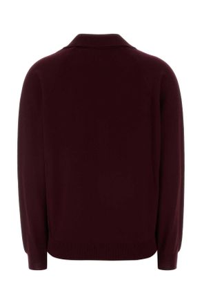 Miu Miu Mmf02zsooo16wj F0869 Amarantonero Exterior: Virgin Wool Maglieria Sweater