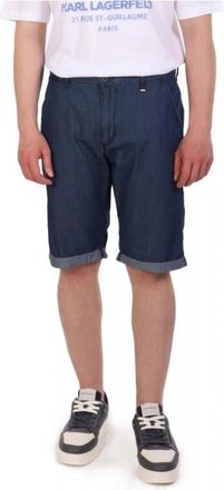 Karl Lagerfeld Denim Shorts - Heren - Denim shorts - Blauw - W36 - Denim - Korte Broeken