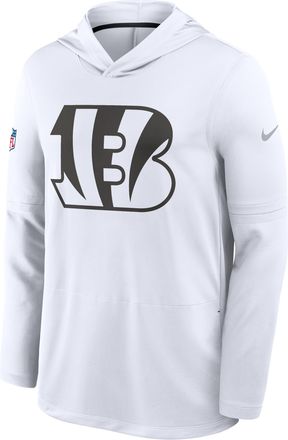 Nike Cincinnati Bengals Alt Nike Mens Dri-FIT NFL Long-Sleeve Hooded Top in White | 03B9064N9A-HHY