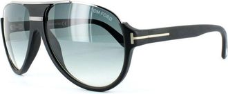 Tom Ford Mens Sunglasses 0334 Dimitry 02W Matt Black Blue Grey Gradient Metal - One Size