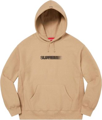 SUPREME Motion Logo Hooded Sweatshirt Tan Black SUP-SS23-055