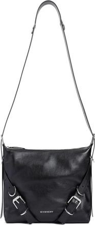 Givenchy Zwarte Leren Crossbody Tas - Heren - Schoudertassen - Zwart - ONE Size - Leer - Tassen
