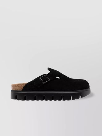Birkenstock leather chunky slippers