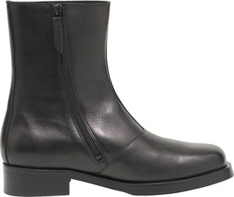 Our Legacy Mens Ankle Boots Camion Black Leather