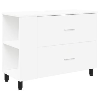 vidaXL Unidad De Tocador De Ba&ntilde;o Blanco 80 X 35 X 60 Cm Vidaxl