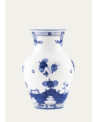Ginori 1735 Oi Indaco Ming Botanical Vase
