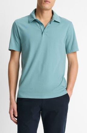 Vince Regular Fit Garment Dyed Cotton Polo in Washed Lagoon at Nordstrom Rack, Size X-Small
