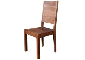 Massivmoebel24 Duke 112 Sedia In Legno Di Sheesham - Laccato / Noce 45x45x100