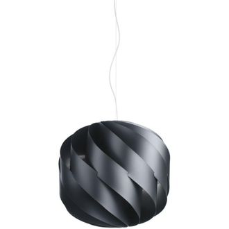 Linea Zero Sospensione Moderna Globe 1 Luce In Polilux Nero D40 Made In Italy