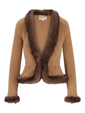 Valentino Garavani cashmere jacket - Brown