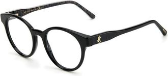 Jimmy Choo London Ladies Black Browline Eyeglass Frames JC316 01EI00