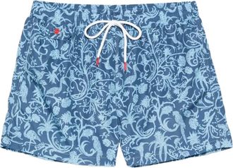 Kiton Ucom 010K0756H04001 Zwemboxer - Heren - Strandmode - Blauw - L - Polyester - Badmode
