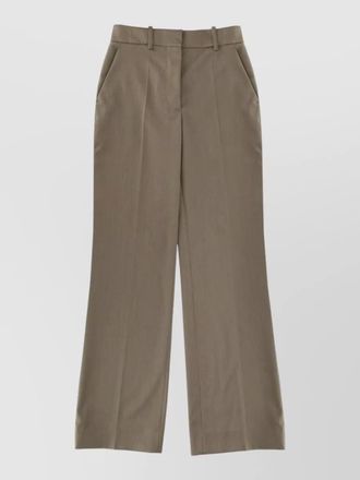 Victoria Beckham wide leg trousers belt loops pockets