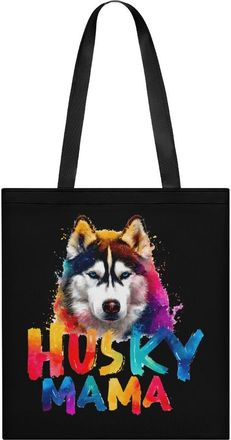 Generic Siberian Husky Dog Mama Tote Bag for Women Men Shoulder Bags Purses Pouch Handbags