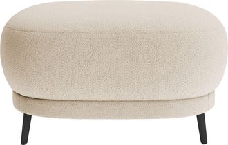 Sit&more Polsterhocker »Blues« mit Metallfüssen, schwarz-matt