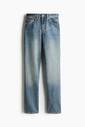 H&M Straight High Jeans - Blue