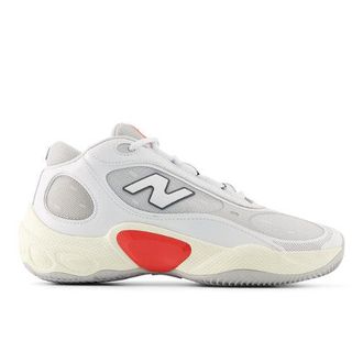 New Balance Unisex Fresh Foam BB V3 in Bianco/Rosso, Mesh, Taglia 42