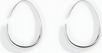 Mint & Lily Fluid Hoop Earrings in Silver at Nordstrom